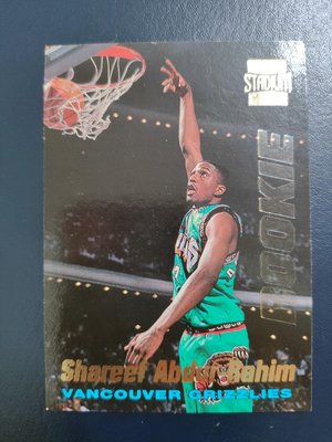 Topps Club Shareef Abdur-Rahim Vancouver Grizzlies ROOKIE R3