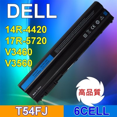 DELL 戴爾 高品質 T54FJ 電池 6CELL 11.1V 5200mAh PRRRF E5420 E5430