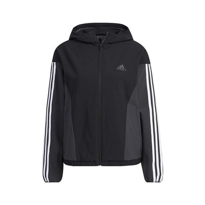 Adidas 女款 外套 運動連帽外套 黑色 HY2874 KAORACER