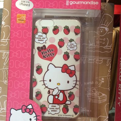 Gift41 4165 新莊店 hello kitty 草莓巧克力 造型 iphone 6/6s 4.7吋 專用 手機殼
