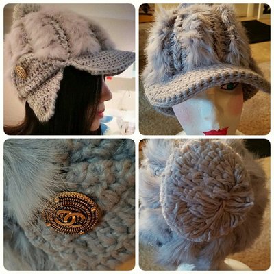 Chanel ❤️ VIP 兔毛 毛帽 毛線帽