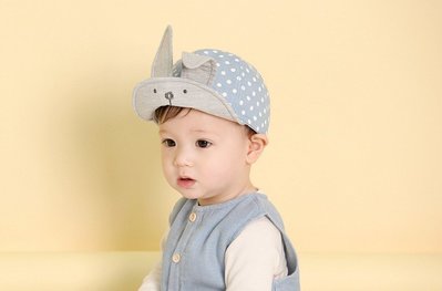【小資物語】寶寶立體兔耳朵造型帽 遮陽帽 棒球帽 207-05