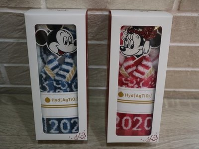 婕的店日本精品~日本帶回~Disney米奇米妮2020紀念版毛巾禮盒