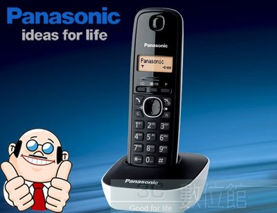 【6小時出貨】Panasonic DECT 數位無線電話 KX-TG1611 / 超大響鈴 / 節能省電 / 保固一年