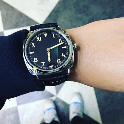 【六樓先生】Marina Militare大錶徑 復古文青 巴洛克風格 雕花紋 手上鍊機械錶 parnis