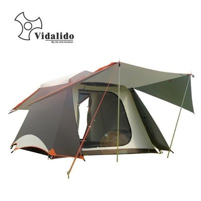 vidalido維達利多戶外露營帳篷雙層防暴雨防曬一室一廳