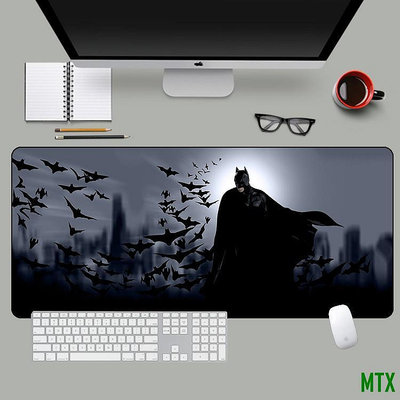 MTX旗艦店蝙蝠俠超大滑鼠墊 batman滑鼠墊 加大滑鼠墊 電競滑鼠垫 桌墊滑鼠墊 防水 加厚 辦公室 超大 鍵盤 墊子 遊