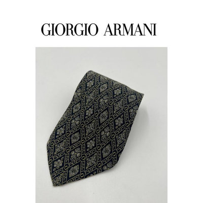 【皮老闆二店】二手真品 Giorgio Armani 領帶 西裝領帶 100%絲 義大利製 帶141