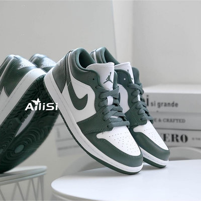 Air Jordan 1 Low "White Olive" AJ1 橄欖綠 墨綠 運動 休閒鞋 DC0774113