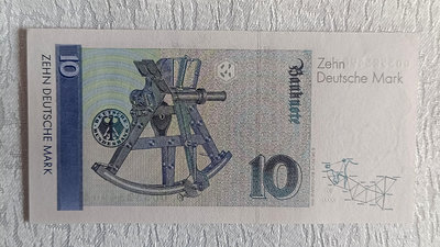 德國紙幣，德國10馬克，高斯