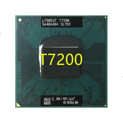 熱賣 T7200 CPU 插槽 479 (4M 緩存 / 2.0GHz / 667 MHz / 雙核) 筆記本電腦處理器新品 促銷