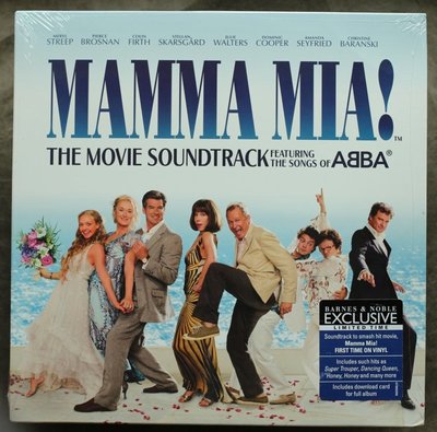 全新美版黑膠- 媽媽咪呀- 電影原聲帶Mamma Mia!/ ABBA / Amanda Seyfried