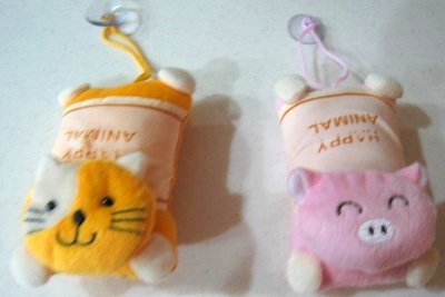 【繽紛小棧】橘色貓 & 粉紅豬 滑鼠手腕靠墊 現貨