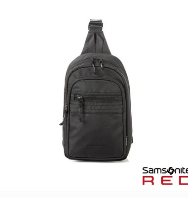 Samsonite RED SEMLIN 個性休閒環保單肩包/胸包/肩背包 黑色 免運費