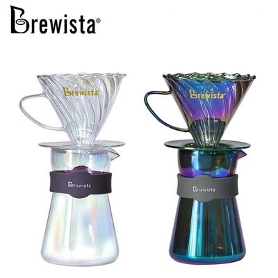 Brewista耐高溫玻璃手沖咖啡濾杯滴濾式v60咖啡濾杯過濾~特價~米奇妙妙屋超夯 精品