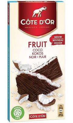 比利時代購巧克力-Cote d'Or 比利時大象牌水果巧克力片，買10片送1片，另有提供86%黑巧克力供顧客選購。