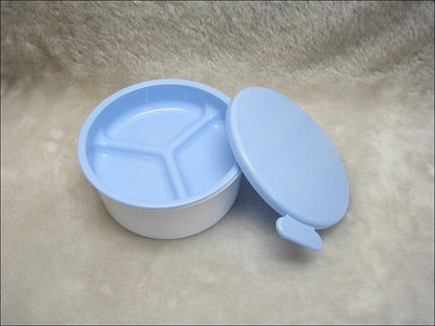 PP餐盒-圓型便當盒(900ML)-水藍色