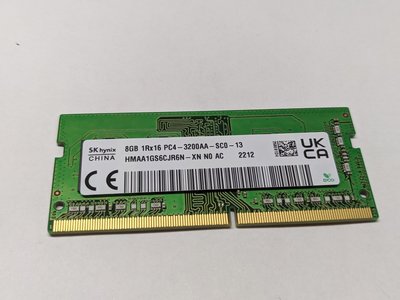 SK Hynix 海力士  DDR4-3200 8GB 8G 筆記型電腦專用