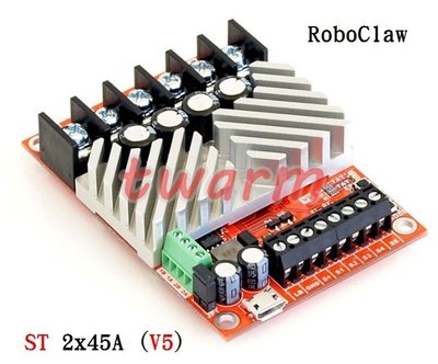 德源科技》r)RoboClaw ST 2x45A Motor Controller(V5,screw terminal