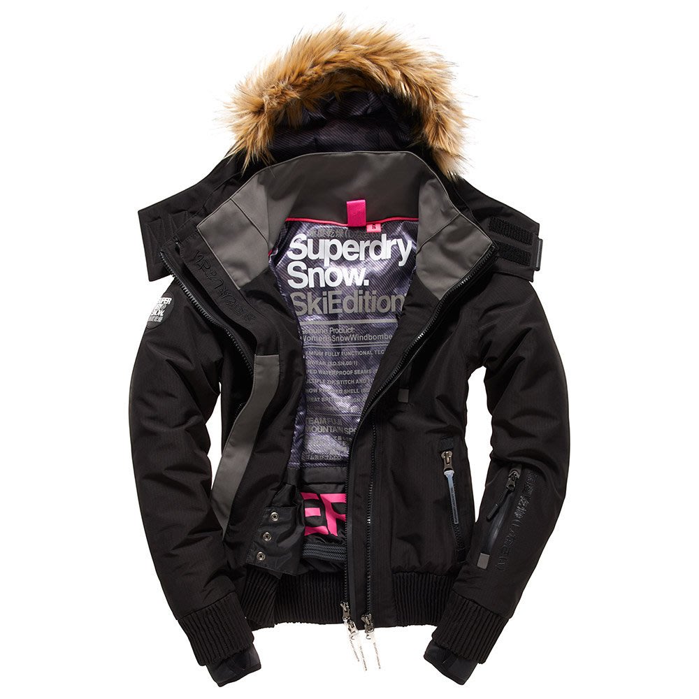 極度乾燥superdry Snow Wind Bomber 防水風衣雪衣滑雪夾克外套連帽女現貨 Yahoo奇摩拍賣