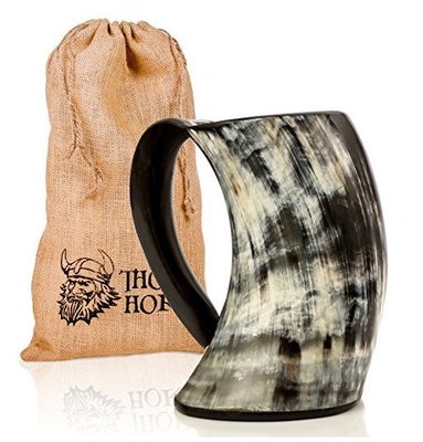 【丹】A_Original Viking Drinking Horn Cup 維京人 造型 馬克杯