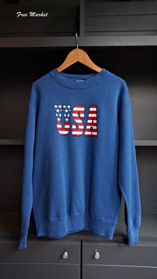 (美國製) Vintage Sweatshirt  美式古著運動衫- USA 國旗字樣