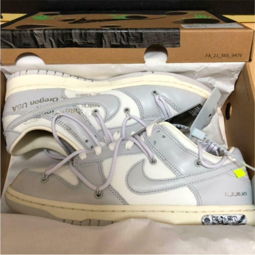 S.M.P】Off-White x Nike Dunk Low The50 灰白NO.49 DM1602-123