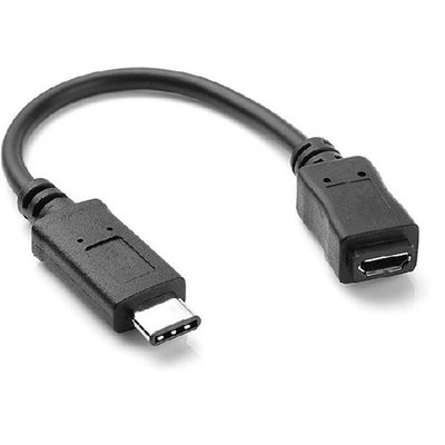 USB 3.1 Type-C公對Micro USB 5pin母轉接數據線 正反插20公分 A5.0308