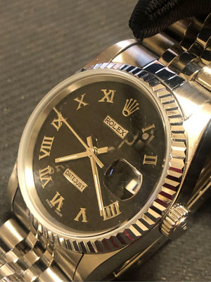 特價 二手港錶 Rolex 勞力士 港勞 機械錶 DateJust 16234 白鋼殼版 大羅馬黑面電腦面盤  錶徑36mm