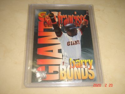 美國職棒 Giants Barry Bonds 1997 Fleer Boss  #3 of 20 球員卡