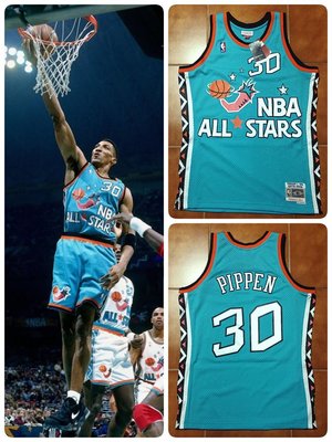 Scottie Pippen M&N NBA 1996 明星賽球衣 綠辣椒 SW All Star