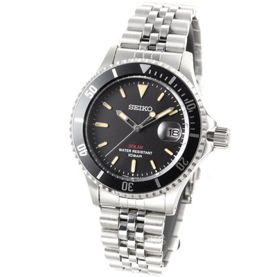 現貨 可自取 SEIKO SZEV012 精工錶 41mm 太陽能錶 黑色面盤 鋼錶帶 男錶女錶