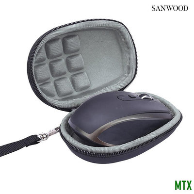 MTX旗艦店sanwood 適用於羅技MX Anywhere 2S鼠標手提包手提便攜鼠保護硬殼包袋