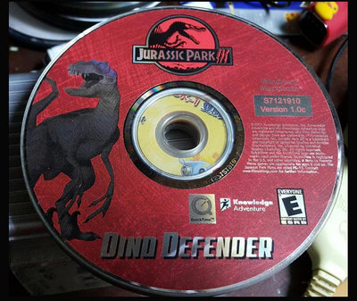 PC GAME_Jurassic Park III侏儸紀公園3--Dino Defender ~二手