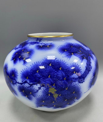日本香蘭社 東社稀有松紋花瓶120