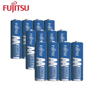 FUJITSU 富士通 普通電池 3號碳鋅電池 (12顆)
