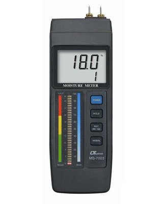 [捷克科技] Lutron 路昌 MS-7003 混凝土/木材水分計 all in one bar graph LED+LCD 高級電錶儀錶