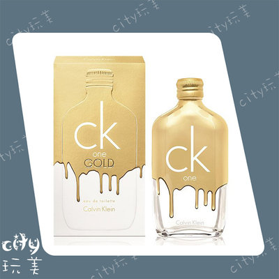 Calvin Klein CK One gold 中性淡香水 100ml 全新正品 ╭✽玩美city✽╮