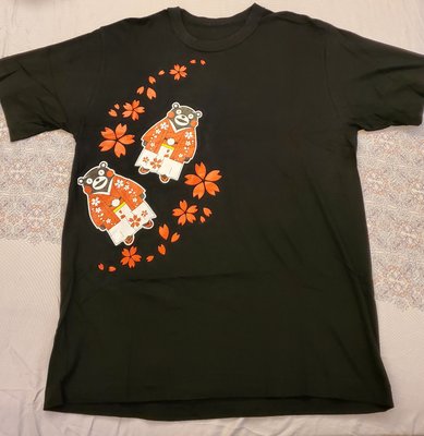 日本熊本帶回熊本熊日製T恤約台灣L號二手少穿600下標就賣