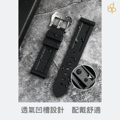 沛納海 Panerai Apple watch 橡膠錶帶 9 8 7 6 5 4 SE 適用 最佳代用  胖大海替代錶帶【潮流百貨】