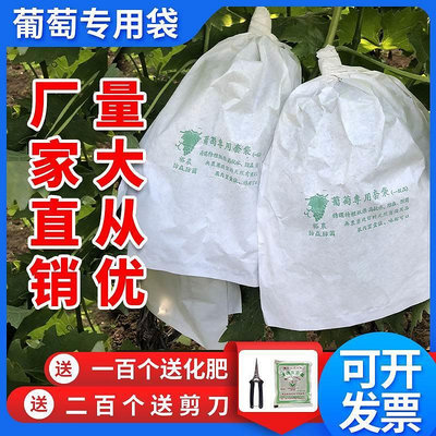 熱賣*包葡萄套袋專用紙袋防蟲防鳥水果防水雨套葡萄用的袋子蓮霧專用袋#好鄰居特價