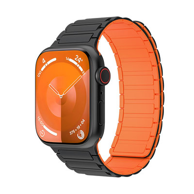 適用Apple Watch4/8代手表帶 iwatch硅膠磁吸回環表帶 蘋果手表帶