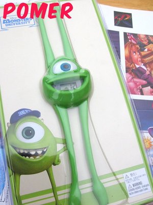 ☆POMER☆香港迪士尼樂園正品已絕版Pixar 怪獸大學 大眼仔麥克華斯基 長手長腳趣味造型手錶電子錶 大人小孩皆可戴