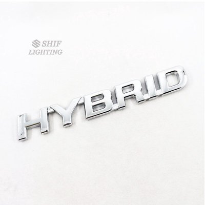 1 x ABS HYBRID字母汽車汽車裝飾標誌徽章貼花貼紙性能混合通用-飛馬汽車