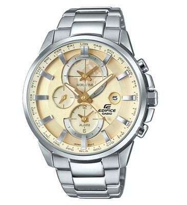 【萬錶行】CASIO EDIFICE 高檔時尚新品味三眼指針錶 ETD-310D-9A