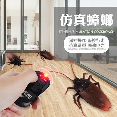 整蠱玩具 紅外線遙控電動蟑螂 模擬蟑螂 益智整人玩具