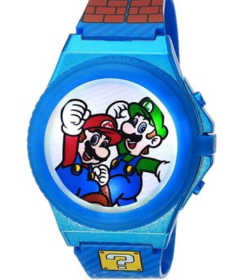 現貨 美國帶回 Super Mario 超級瑪利兄弟 電子錶 粉絲最愛 生日禮 學習手錶