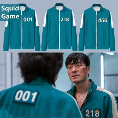 魷魚遊戲服裝 456001218067 自定義編號韓國戲劇角色扮演萬聖節角色扮演