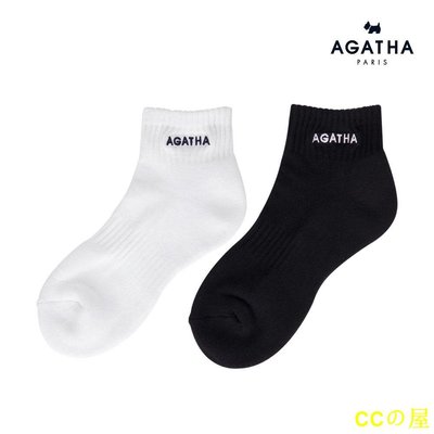 好好先生AGATHA PARIS -  LOGO剌繡運動短襪 AGBA7MF0AC03 機能型襪子 高爾夫襪