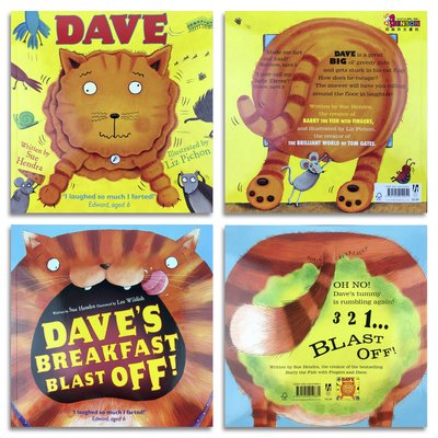 [邦森外文書] Dave Picture Book Collection 胖貓戴夫 好笑的故事情節 讓人一看入迷!